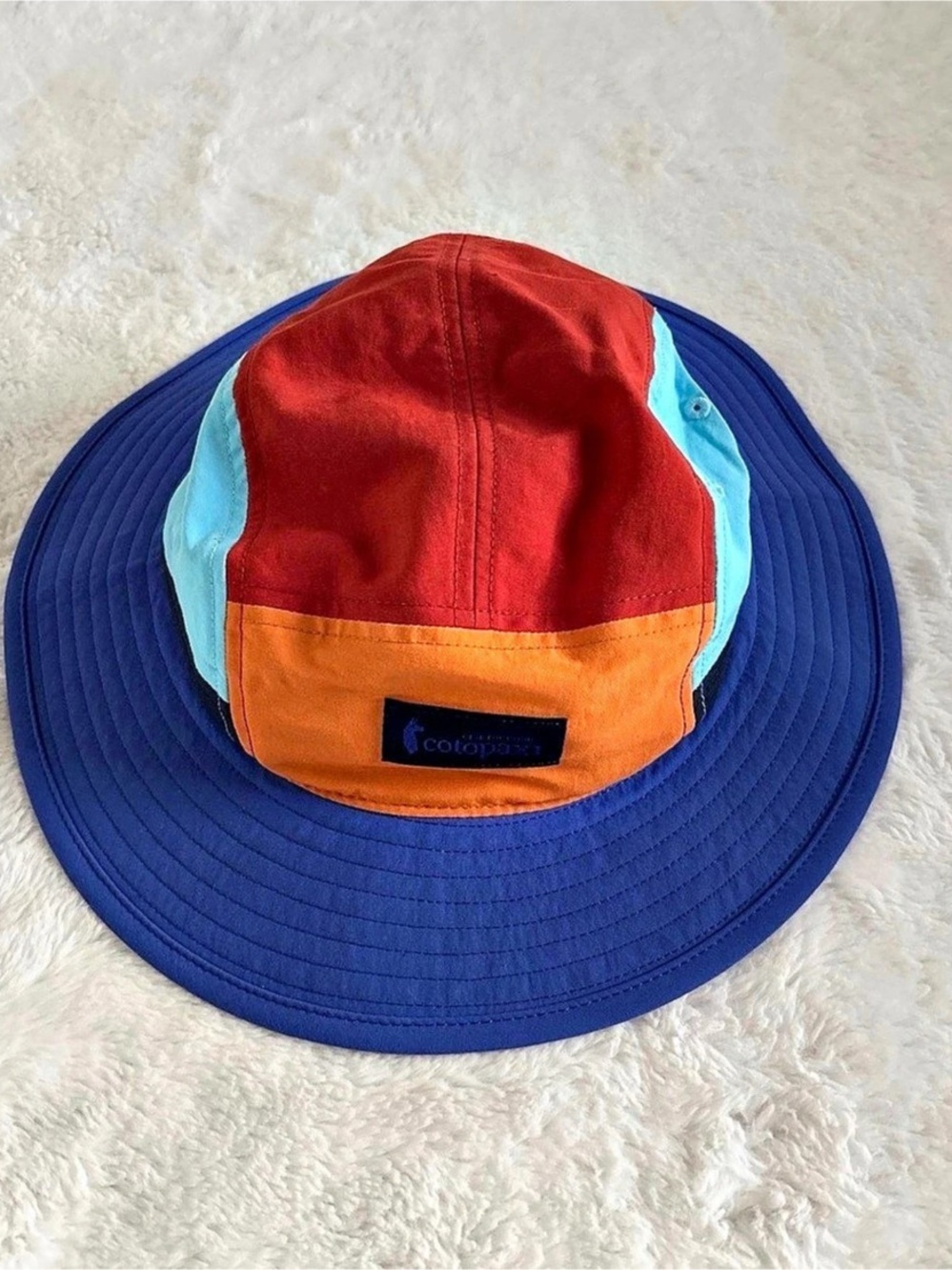 Cotopaxi Orilla Sun Hat Color Block Blue & Orange